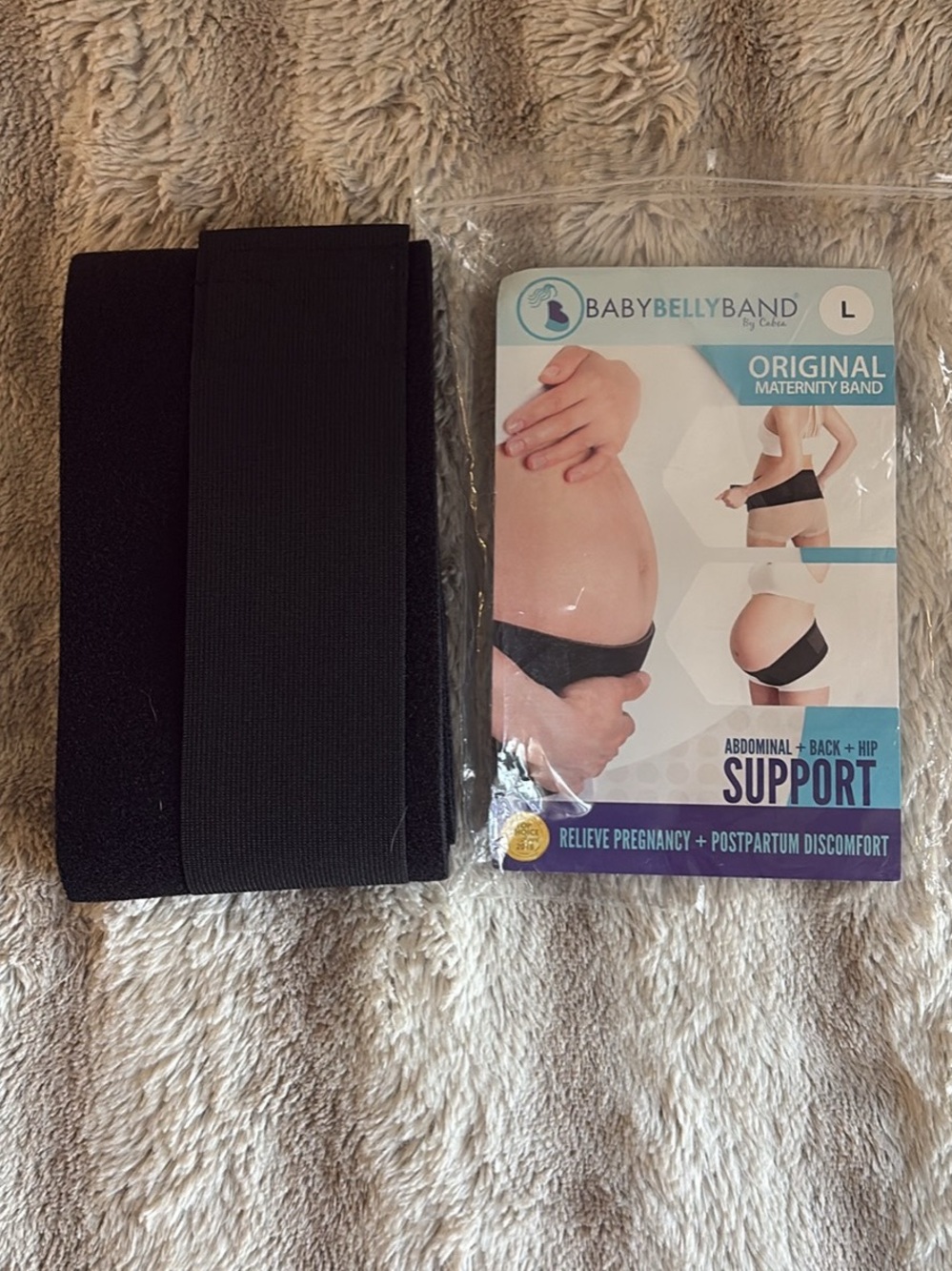 BabyBellyBand Original Maternity Support Band - Black